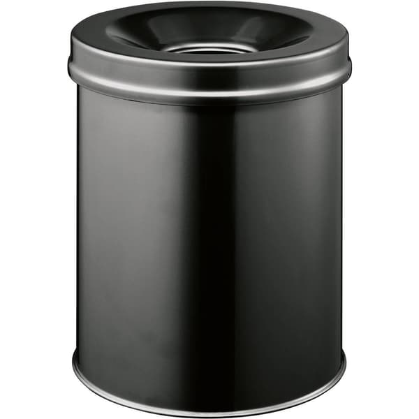 Durable 330501 Papperskorg 15 l (Ø x H) 260 mm x 357 mm Stål Svart 1 st