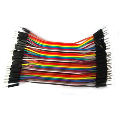 10 cm Flatkabel med hane-hane kontakter, 40 kablar bred, passar kopplingsdäck