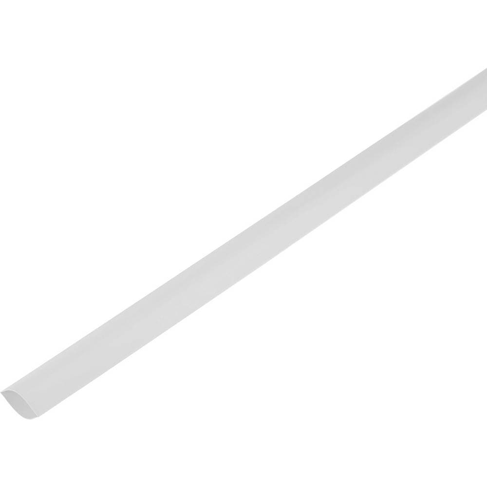 TRU COMPONENTS 1225509 Krympeslange uden lim Hvid 180 mm Krympningshastighed:2:1 Metervare