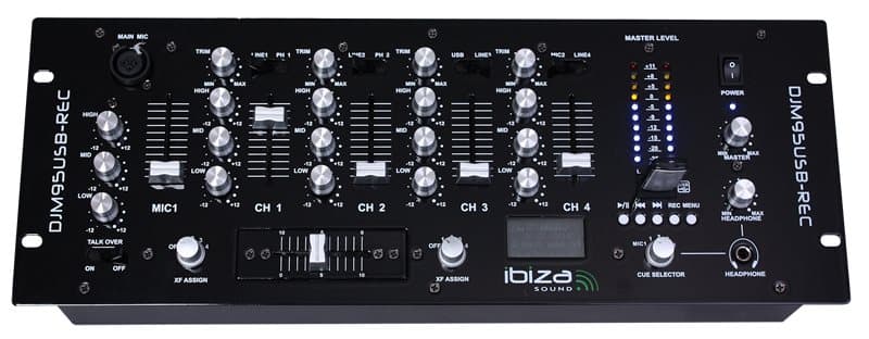 Ibiza 19" Mixer med USB