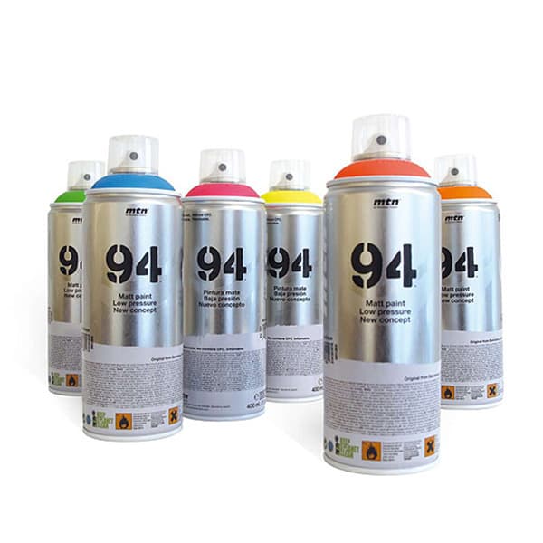 UV-sprayfärg 6 x 400 ml.