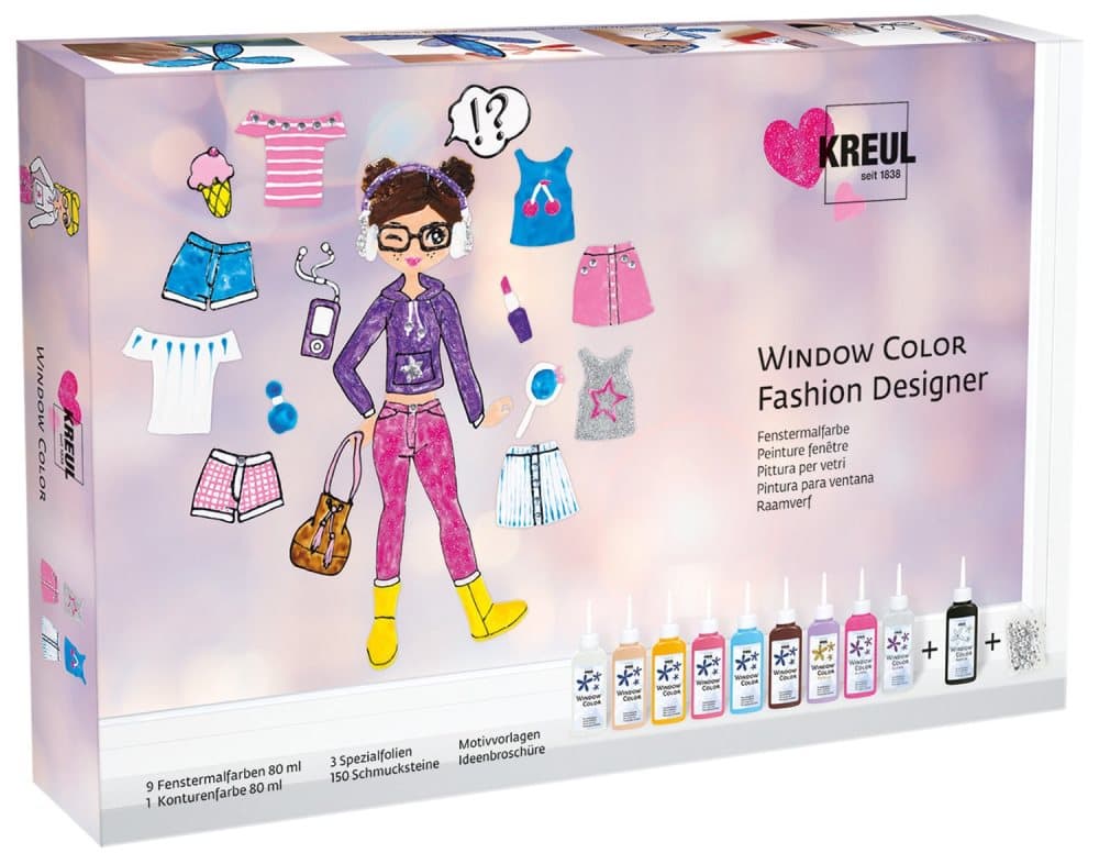 Vinduesmaling - Fashion Designer sæt
