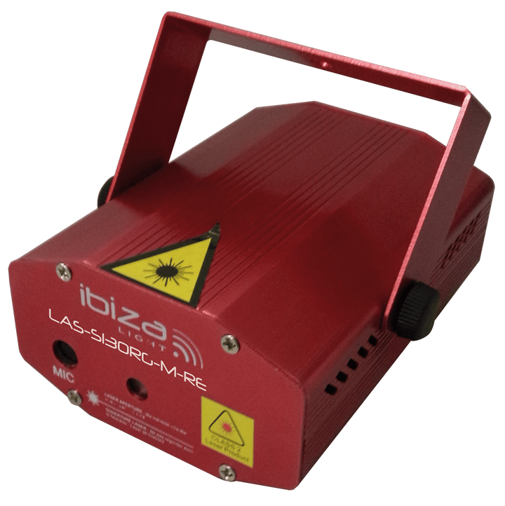 Ibiza Mini Firefly Laser - Punainen