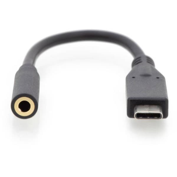 Digitus Audio Adapterkabel [1x USB-C® hane - 1x Telejack 3.5 mm] AK-300321-002-S 20.00 cm Flexibel