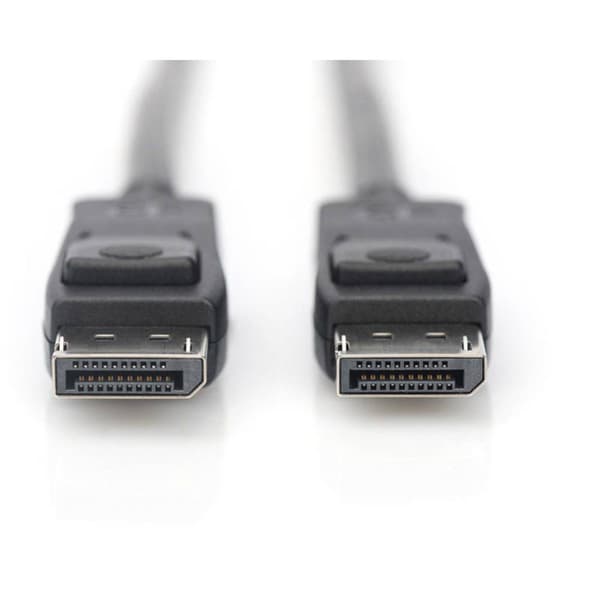 Digitus DisplayPort Anslutningskabel DisplayPort-kontakt, DisplayPort-kontakt 2.00 m Svart AK-340106-020-S 8K UHD, guld