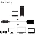 Miniatyrbild 3 av 4: club3D CAC-1080 DisplayPort Adapter [1x DisplayPort hane - 1x HDMI hona] Svart