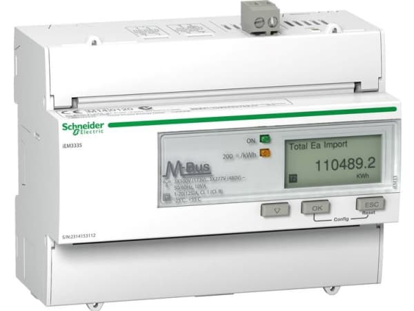 Schneider Electric iEM3335, IP20, 50/60 Hz, 126 mm, 69,3 mm, 103,2 mm, 130 mm