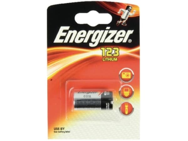 Batteri Energizer Lithium CR123, 3V