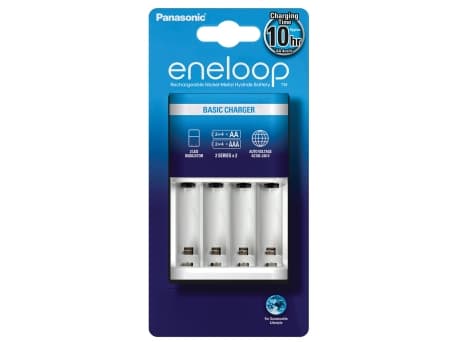 Panasonic BQ-CC51E - 10 t batterilader - (for 4xAA/AAA) - hvit - Europa