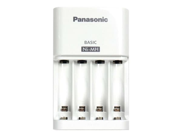 Panasonic BQ-CC51E - 10 t batterilader - (for 4xAA/AAA) - hvit - Europa Hvit