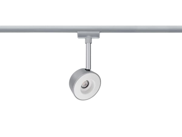 Paulmann 954.73, Skena för spotlight, 1 lampor, LED, 2700 K, 294 LM, Krom, Vit