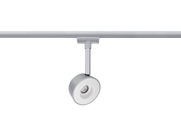 Paulmann 954.73, Skena för spotlight, 1 lampor, LED, 2700 K, 294 LM, Krom, Vit