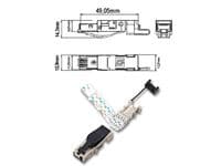 MicroConnect - Nätverkskontakt - RJ-45 (hane) - CAT 6