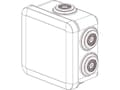 Miniatyrbild 4 av 5: Legrand 092012, Plast, Vit, IP55, 80 mm, 80 mm, 45 mm