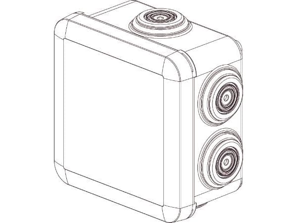 Legrand 092012, Plast, Vit, IP55, 80 mm, 80 mm, 45 mm