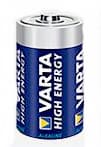 Varta High Energy D, Kertakäyttöinen akku, D, Alkali, 1,5 V, 2 kpl, Sininen, Hopea
