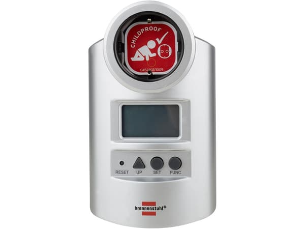 Brennenstuhl BN-PM231, Elektronisk, Plug-in, Starkström, Energieffektivitet, Power factor, Power frequency, Uteffekt, Spänning, Grå, kWh, LCD