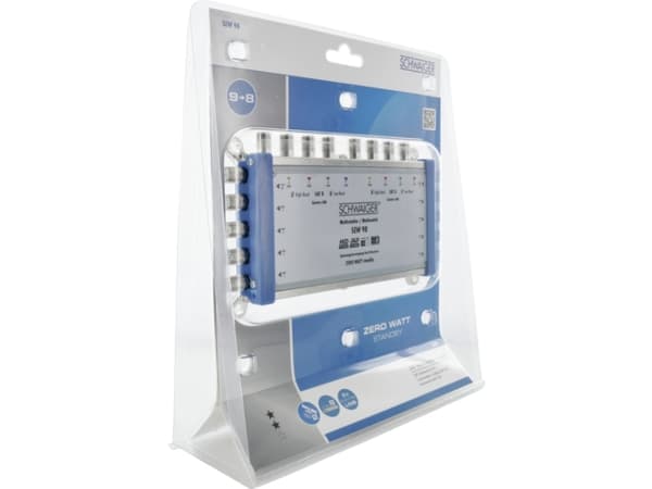 Schwaiger SEW98 531, 9 lähtöä, 8 tuloa, 950 - 2150 MHz, 5 - 790 MHz, F, 14V,18V