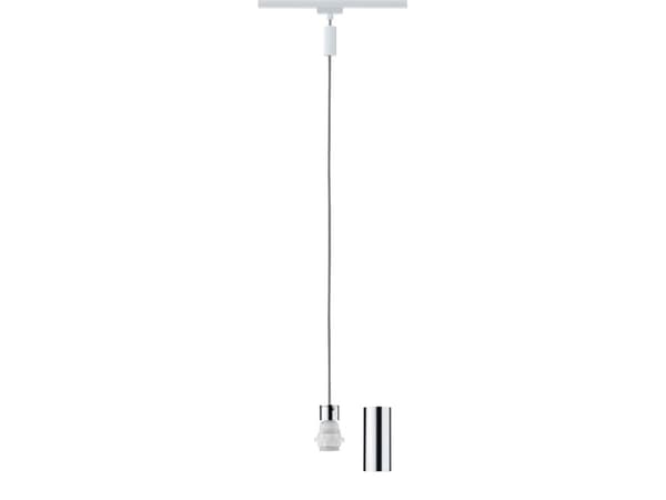 Paulmann 2Easy, 1 ampuller, E27, Kromfarget, Hvit