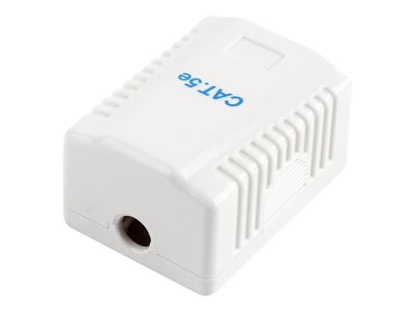 Cablexpert NCAC-1F5E-01 - Ytmonteringsbox för nätverk - CAT 5e - FTP - RJ-45 - vit