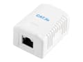 Miniatyrbild 1 av 5: Cablexpert NCAC-1F5E-01 - Ytmonteringsbox för nätverk - CAT 5e - FTP - RJ-45 - vit