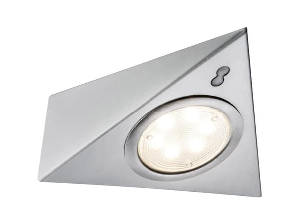 Paulmann 935.72, Overflateegnet, 3 ampuller, LED, 2700 K, 170 lm, Metallisk