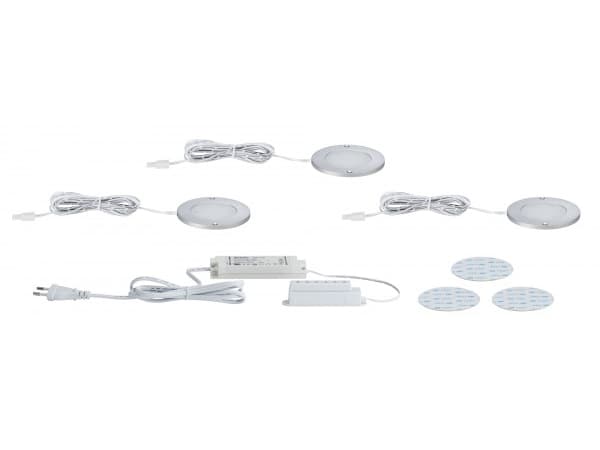 Paulmann 935.62, Overflade spotlys, 3 pære(r ), LED, 2700 K, 280 lm, Aluminium