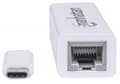 Miniatyrbild 4 av 5: Manhattan 507585, Kabel, USB Type-C, Ethernet, 100 Mbit/s, Vit