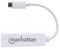 Miniatyrbild 5 av 5: Manhattan 507585, Kabel, USB Type-C, Ethernet, 100 Mbit/s, Vit