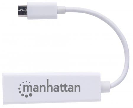 Manhattan 507585, Kabel, USB Type-C, Ethernet, 100 Mbit/s, Vit