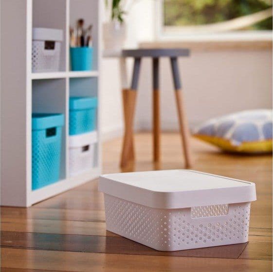 Curver Openwork beholder Curver INFINITY 11L Hvit med lokk