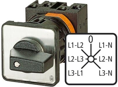 Eaton T0-3-8007/E, Vipukytkin, 3P, Musta, Harmaa, IP65, IEC/EN 60947, VDE 0660, IEC/EN 60204, CSA, UL, 690 V