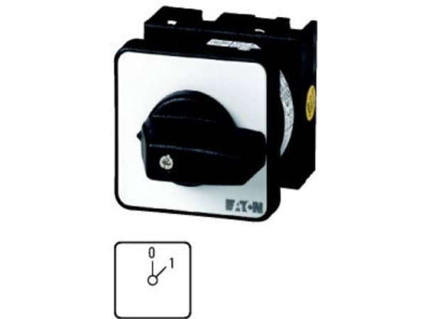 Eaton T0-1-15402/E, Vippströmställare, 2P, Kabel, Svart, IP65, UL 60947-4-1; CSA - C22.2 No. 60947-4-1-14; CSA-C22.2 No. 94; IEC/EN 60947-3; CE