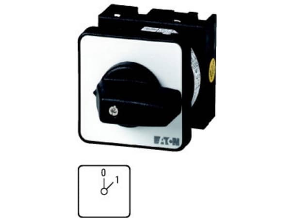 Eaton T0-1-15402/E, Vippströmställare, 2P, Kabel, Svart, IP65, UL 60947-4-1; CSA - C22.2 No. 60947-4-1-14; CSA-C22.2 No. 94; IEC/EN 60947-3; CE