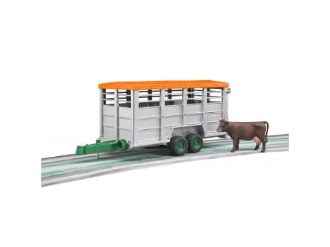 Bruder Livestock trailer with 1 cow toy