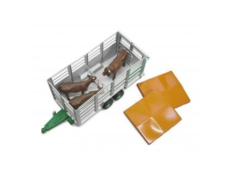Bruder Livestock trailer with 1 cow toy