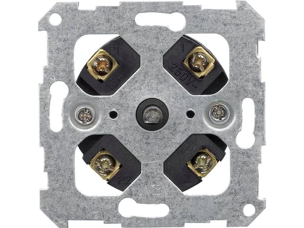 Merten 538000, Tidströmställare, 2P, Svart, Metallisk, 250 V, 16 A