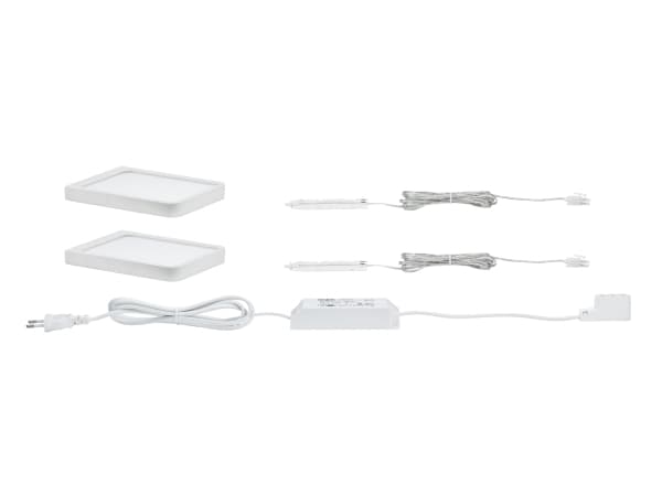 Paulmann 935.83, Utanpåliggande spotlight, 2 lampor, LED, 2700 K, 450 LM, Vit