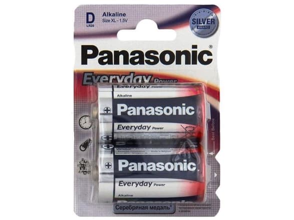 LR20 EVERYDAY POWER 15V D ALKALINE BATTERI (2 STK. I BLISTER)