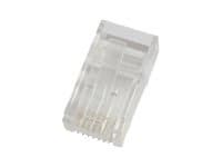 MicroConnect Modular - Nätverkskontakt - RJ-45 (hane) - oskärmad - CAT 6 (paket om 50)