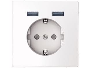 Merten Schuko pistorasia USB-latausasemalla (MEG2366-6035)