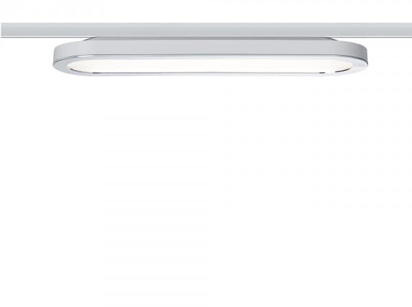 Paulmann 953.20, Spotlight på skinne, 1 ampuller, LED, 2700 K, 480 lm, Kromfarget, Hvit