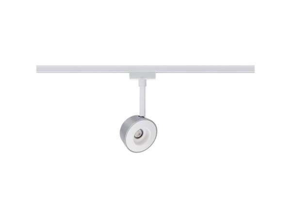 Paulmann 954.74, Skena för spotlight, 1 lampor, LED, 2700 K, 294 LM, Krom, Vit
