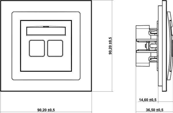 Karlik 12DGF-2, Typ F, IP20