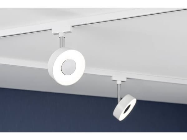 Paulmann 952.72, Spotlight på skinne, 1 ampuller, LED, 2700 K, 308 lm, Hvit