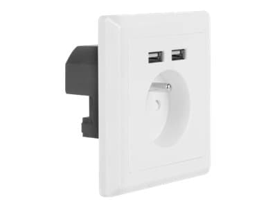 Lanberg AC-WS01-USB2-E, Pistorasia, Brittiläinen, 1 pää(t), 60 mm