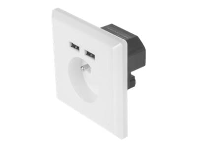Lanberg AC-WS01-USB2-E, Pistorasia, Brittiläinen, 1 pää(t), 60 mm