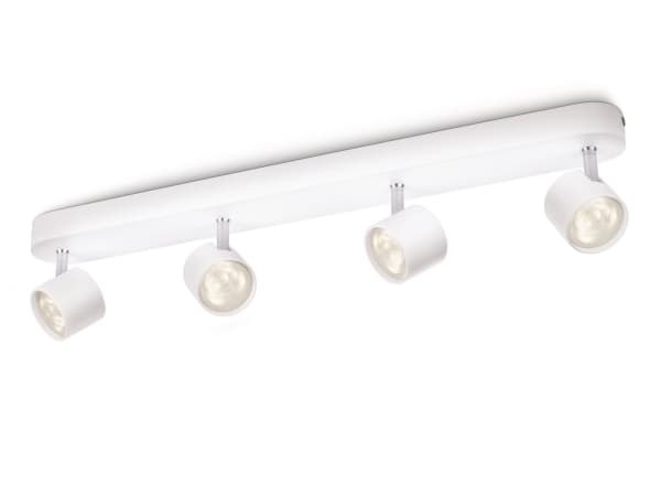 Philips myLiving STAR - Takspotlight - LED - 4 innganger - 18 W - 2700 K - hvit
