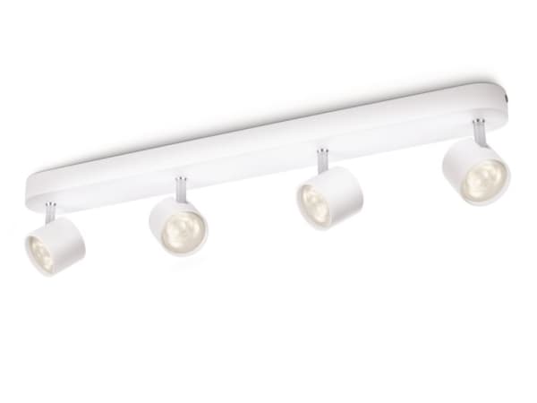 Philips myLiving STAR - Takspotlight - LED - 4 innganger - 18 W - 2700 K - hvit