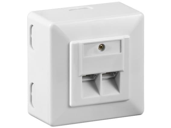 Goobay 68244, RJ-45, Vit, 125 V, 1,5 A, 0 - 70 ° C, 1 styck Vit